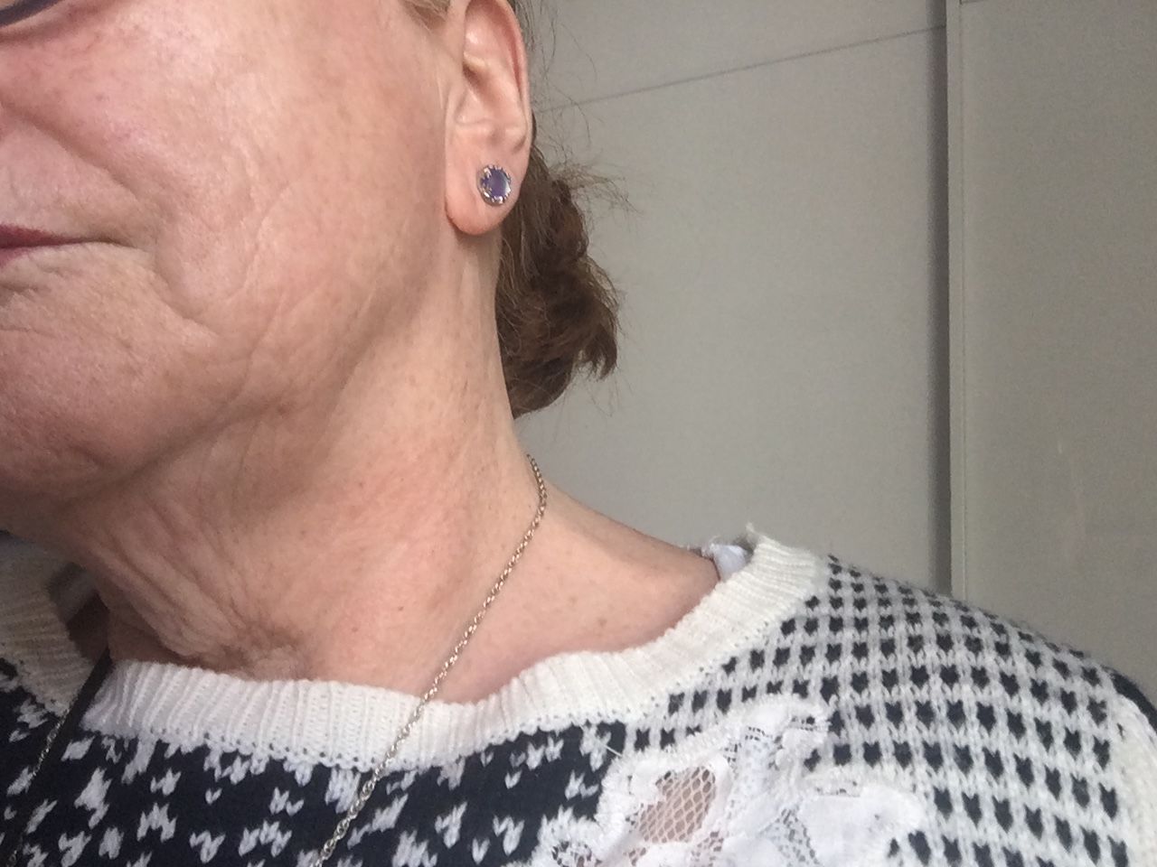 Customer photo review of Aurora Borealis Earrings