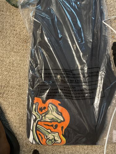 Customer photo review of Fire Skull Print Skinny Fit Denim Black (ZCM4865T)