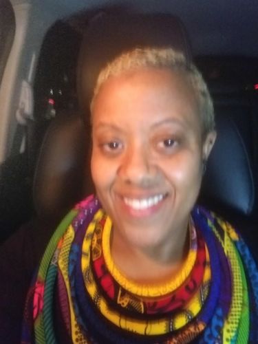 Customer photo review of Layered Rope Necklace- Multi Color