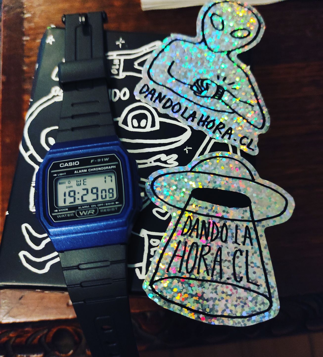 Customer photo review of Reloj Casio Vintage F-91WM-2ADF Azul/Negro