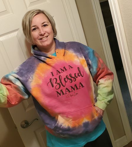 Customer photo review of I Am A Blessed Mama Winter Apparel