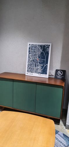 Customer photo review of Map Art - Deep Blue - Classic