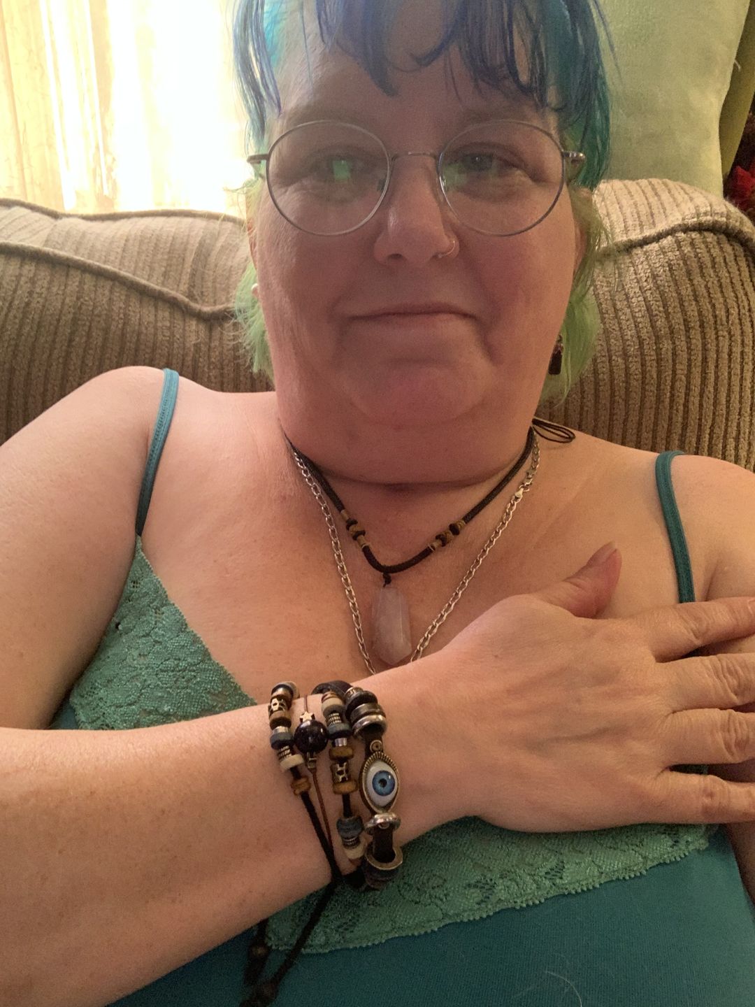 Customer photo review of Anti-jealousy Evil Eye Bracelet