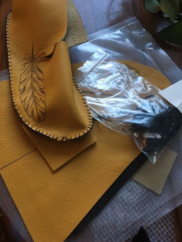 Customer photo review of Feather Summer Moccasin Kit- Ladies
