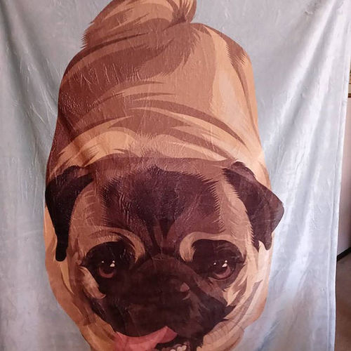 Customer photo review of Custom Pet Blanket