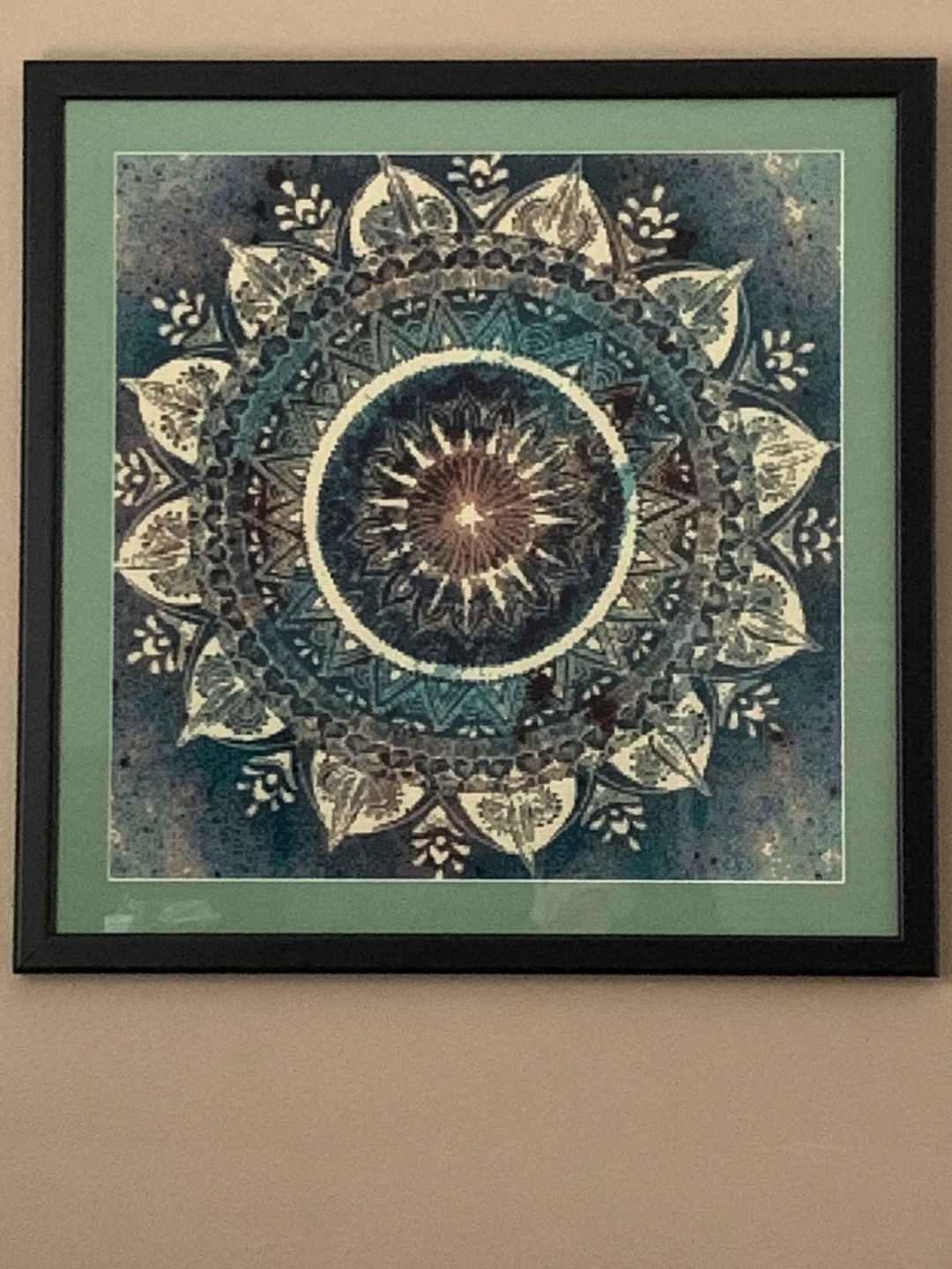 Customer photo review of Mandala - Diamond Painting Kit