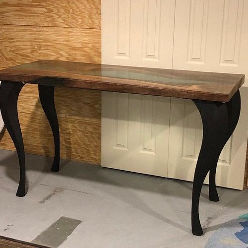 Customer photo review of Handmade Metal Table legs (28"), SET of 4 | 502 Priya Design | Desk Legs, Coffee Table Legs, Dining Table Legs, Table Base