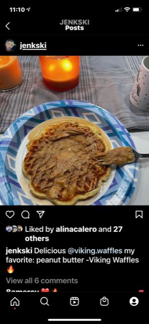 Customer photo review of Low Fat Vanilla Viking Waffles