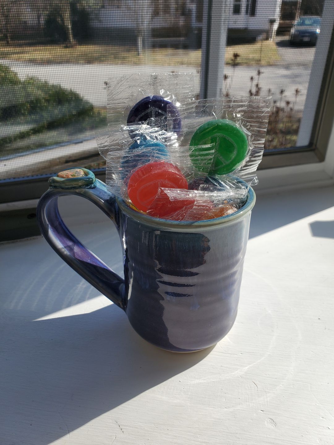 Customer photo review of Hippie Shop Peace Pop Lollipops