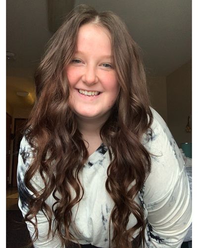 Customer photo review of Full Shine PU Seamless Clip in Extensions 100% Remy Human Hair 8 Pieces Dark Brown (#4)