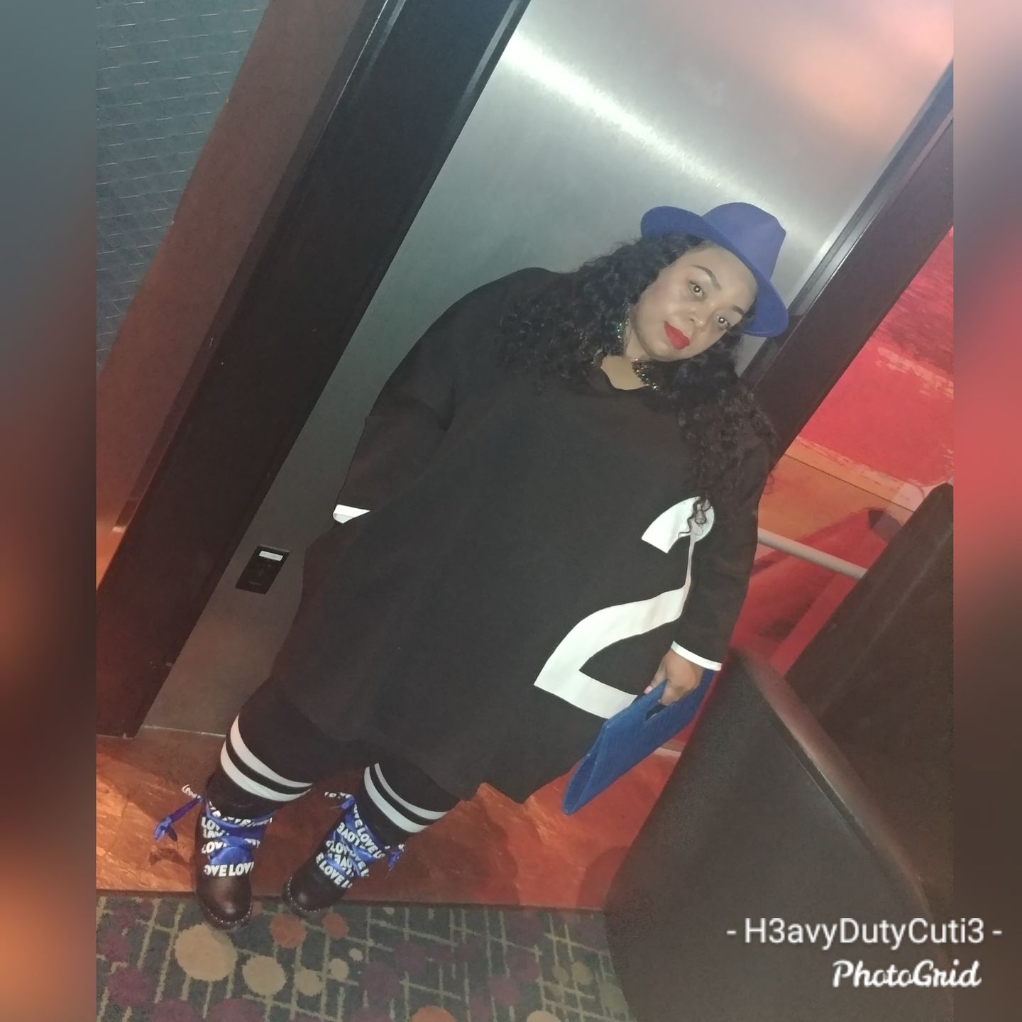 Customer photo review of Black Maxi Loose Tunic Dress
