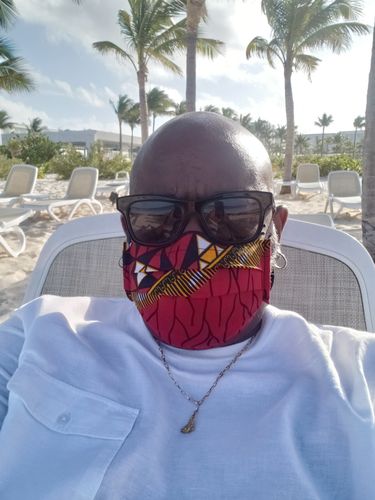 Customer photo review of PACK OF 6 ADULT REUSABLE FACE MASK