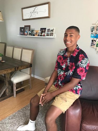 Customer photo review of chemise d'homme en pur coton à imprimé style de vacances hawaïennes