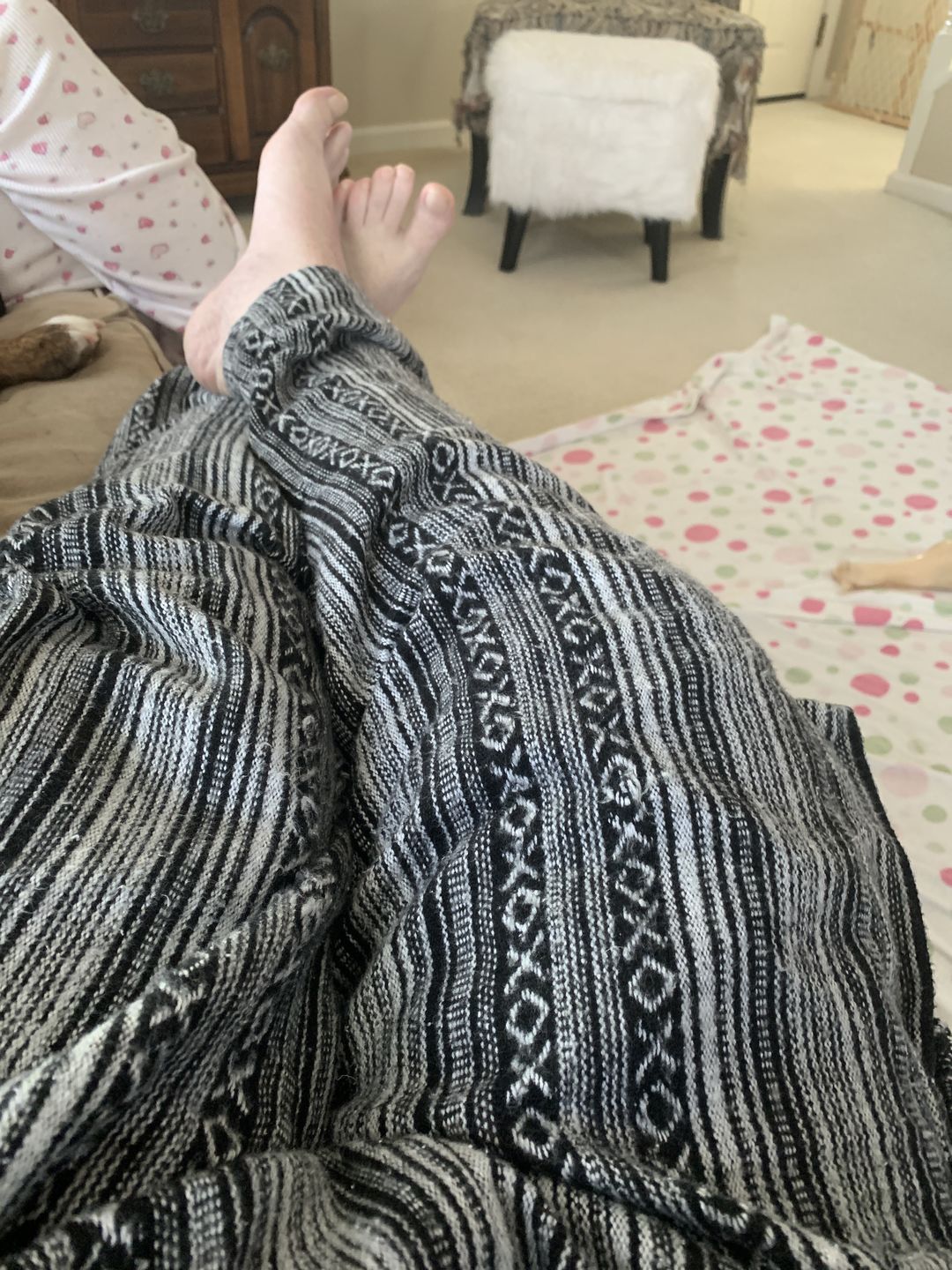 Customer photo review of Woven Cotton Cargo Pants