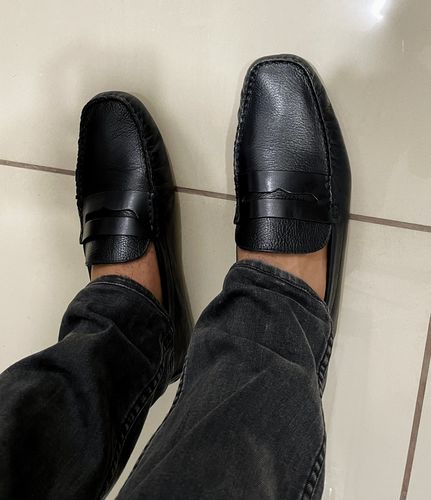 Customer photo review of Penny Driving Loafer - Black Milled