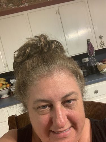 Customer photo review of Madison Braid Bundle - Lulu Two Strand, Top Knot + FREE Detangler Brush