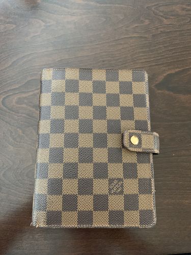Customer photo review of Authentic Louis Vuitton Damier Ebene Agenda MM Day Planner Cover