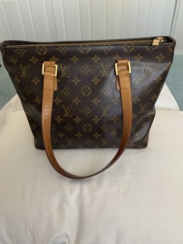 Customer photo review of Vintage Louis Vuitton Monogram Cabas Piano Tote VI0023
