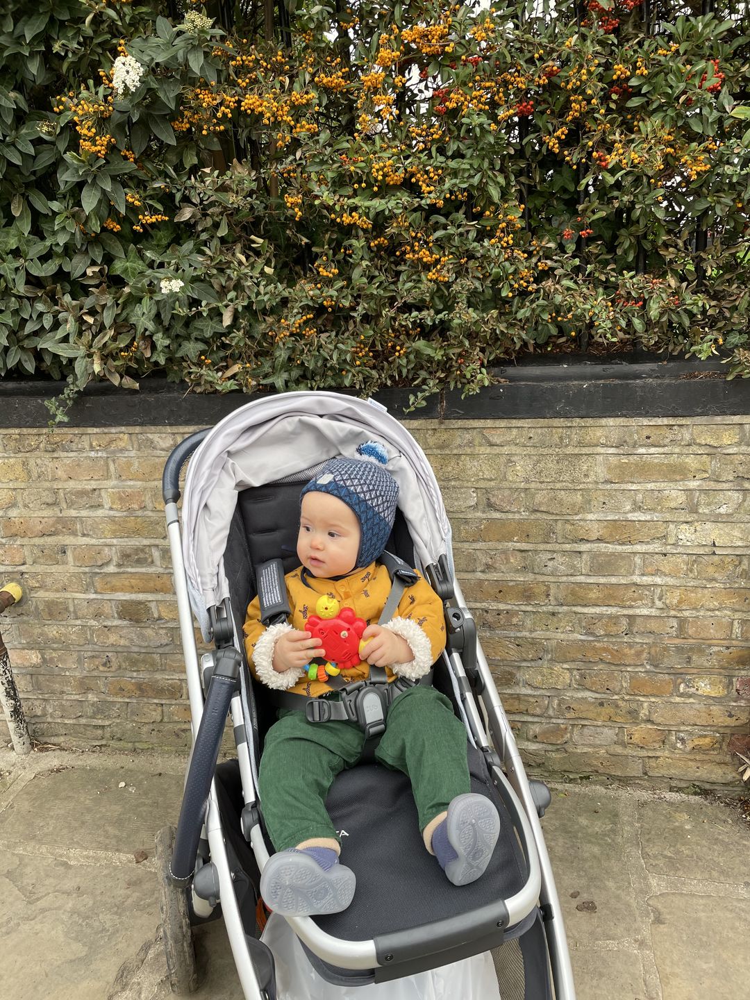 Customer photo review of Vintage Green Cord Comfy Trousers