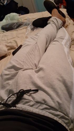Customer photo review of Fitness Striped Sweatpants