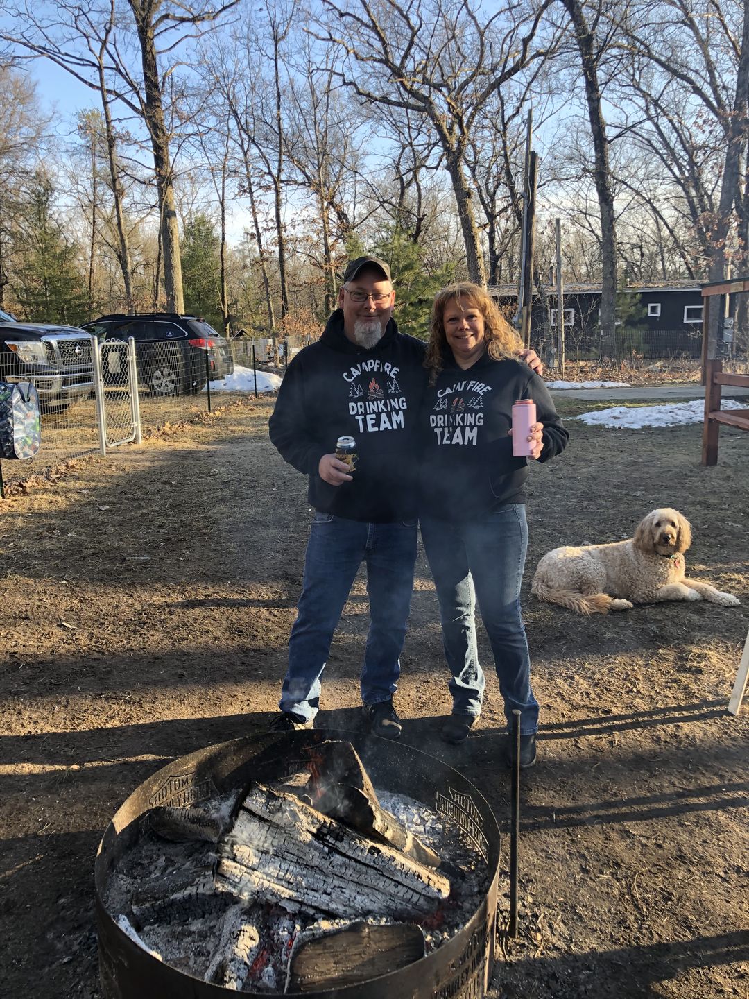 Customer photo review of Funny "Campfire Drinking Team" - Shirts and Hoodies