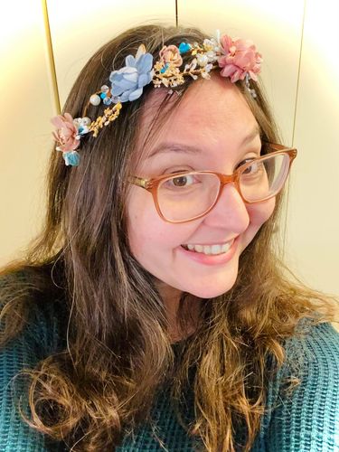 Customer photo review of Heaven Floral Tiara