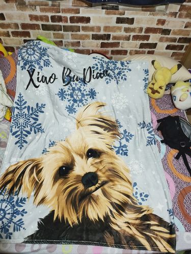 Customer photo review of 【客製】手繪寵物 法蘭絨毛毯 Custom Pet Fleece Blanket