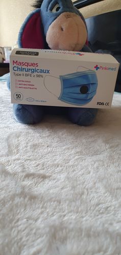 Customer photo review of Masque chirurgical Type II - Noir (50pcs)