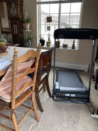 Customer photo review of Murtisol Electric Treadmill, Folding Running Machine with APP, Manual 3-Level Incline, with Heart Rate Grips