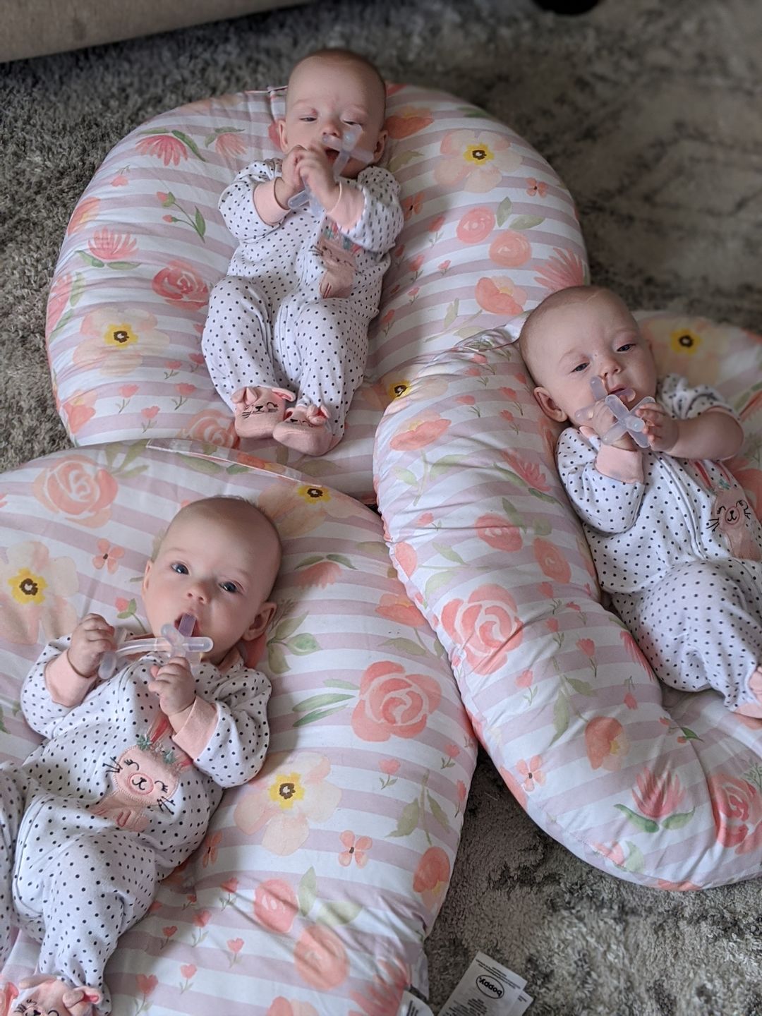 Customer photo review of moonjax® baby teether 3-pack