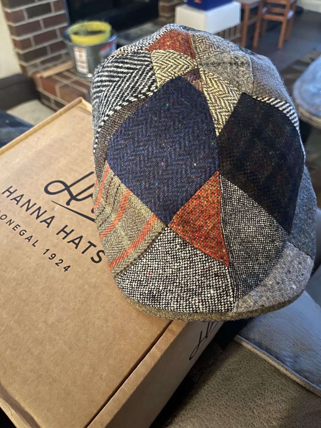 Customer photo review of Erin Cap Patchwork Tweed