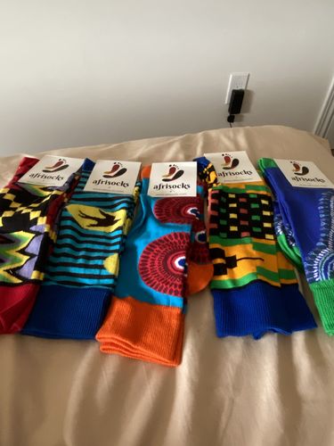 Customer photo review of The New Afrisocks Collection