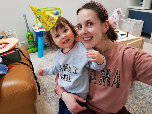 Customer photo review of Mama & Mama's Girl Leopard Sweatshirts (MRK X)
