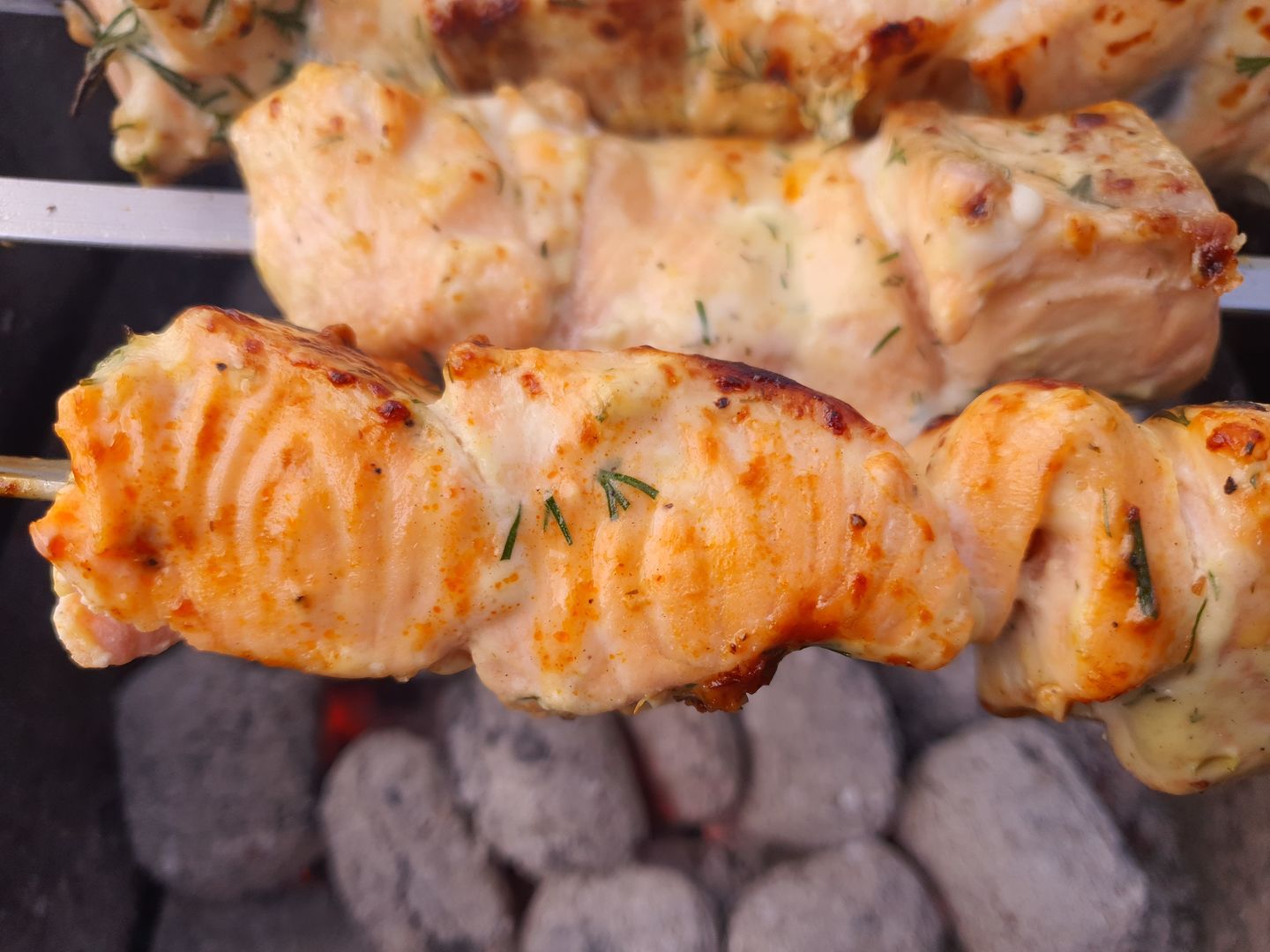 Customer photo review of Lachs-Schaschlik – zart mariniert & besonders edel | mySchaschlik