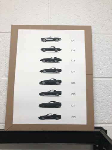 Customer photo review of Corvette Generations Wall Art