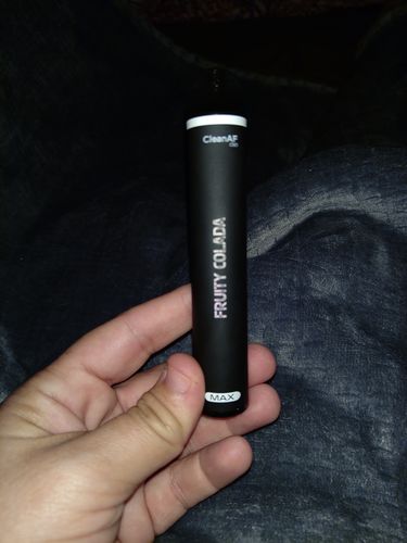 Customer photo review of 500 mg CBD Disposable Vape ~ CleanAF MAX in 10 Flavors
