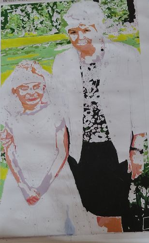 Customer photo review of Custom Paint By Numbers Kit - Upload Your Photo - Brush Set Included