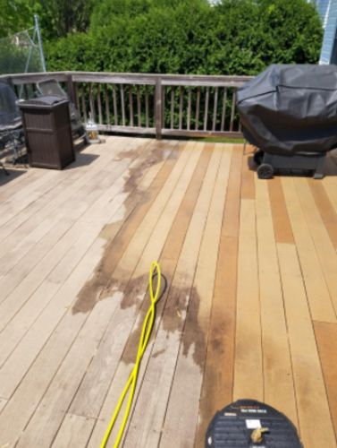Customer photo review of Professional Pressure Washer Surface Cleaner