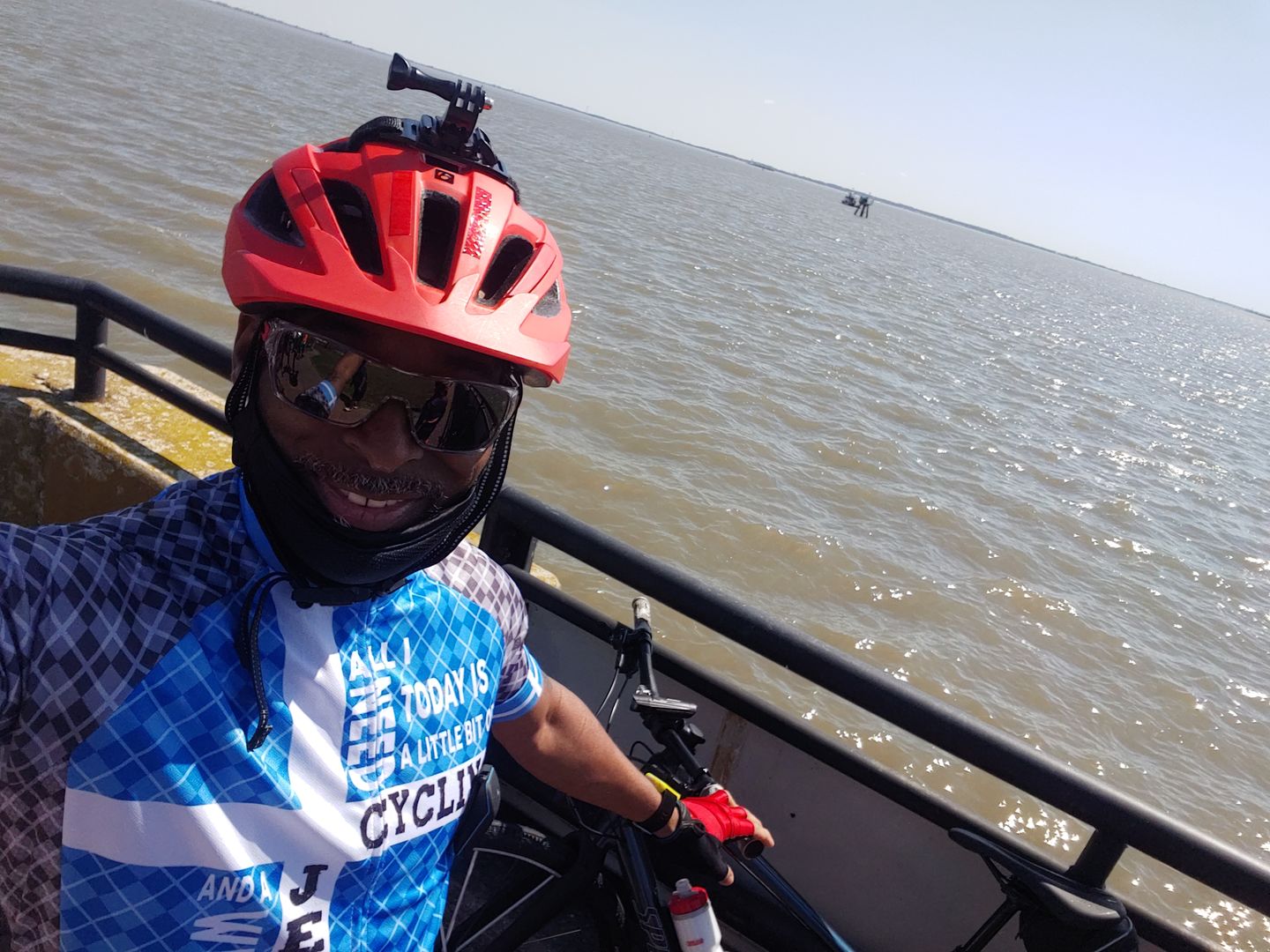 Customer photo review of Cycling & Jesus Short Sleeve Cycling Jersey