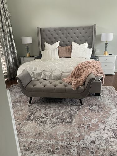 Customer photo review of Distressed Vintage Cezanne Blush Area Rug