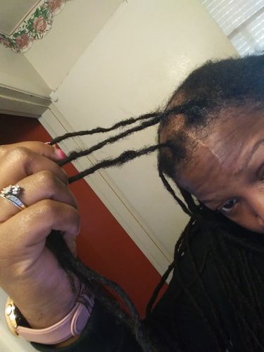 Customer photo review of Locs Tool Single, Double, Triple or Set Crochet Needle