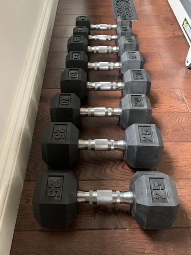 Customer photo review of Hex Head Dumbbell (singles)