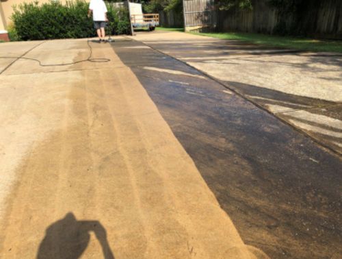 Customer photo review of Professional Pressure Washer Surface Cleaner