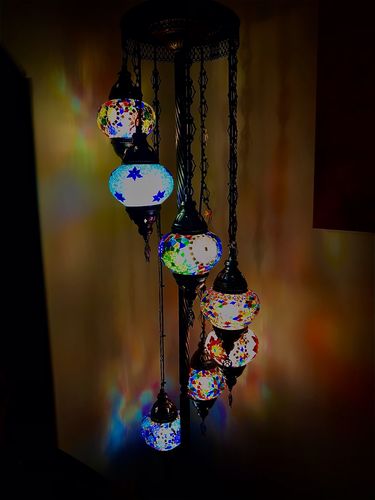 Customer photo review of Handmade Mosaic Globe Lamp (FAST & FREE EXPEDITED SHIPPING)