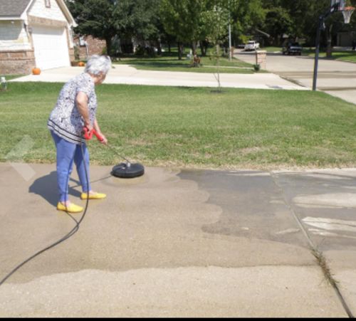 Customer photo review of Professional Pressure Washer Surface Cleaner