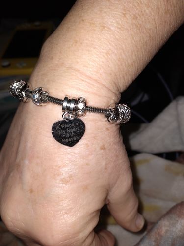 Customer photo review of Piece Of My Heart Bracelet