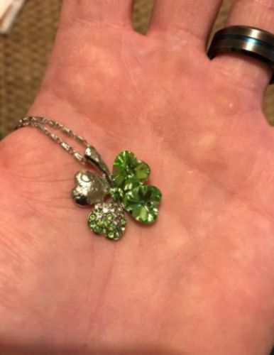 Customer photo review of Clover Necklace