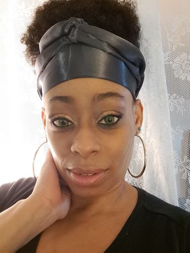 Customer photo review of 3-Tone Gemstone Green Contact Lenses