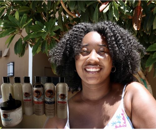 Customer photo review of Sage Infused Black Soap Shampoo
