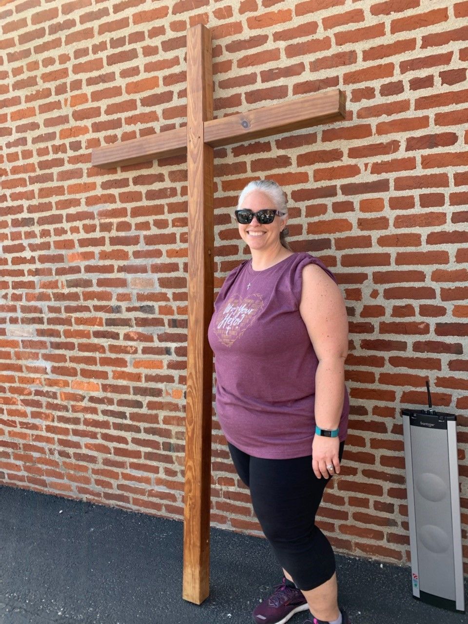 Customer photo review of Who's Your Hero? - Heart Premium Tee
